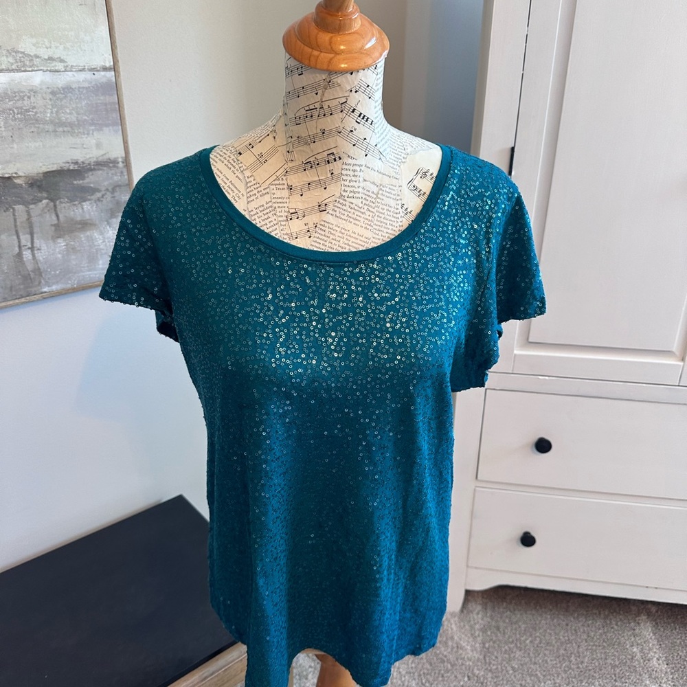 Calvin Klein sequined t shirt